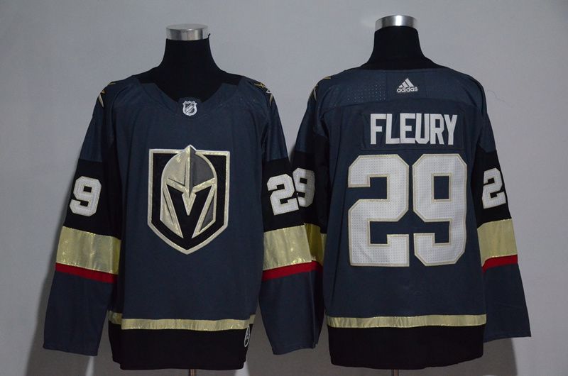 Women Vegas Golden Knights #29 Fleury Fanatics Branded Breakaway Home Gray Adidas NHL Jersey